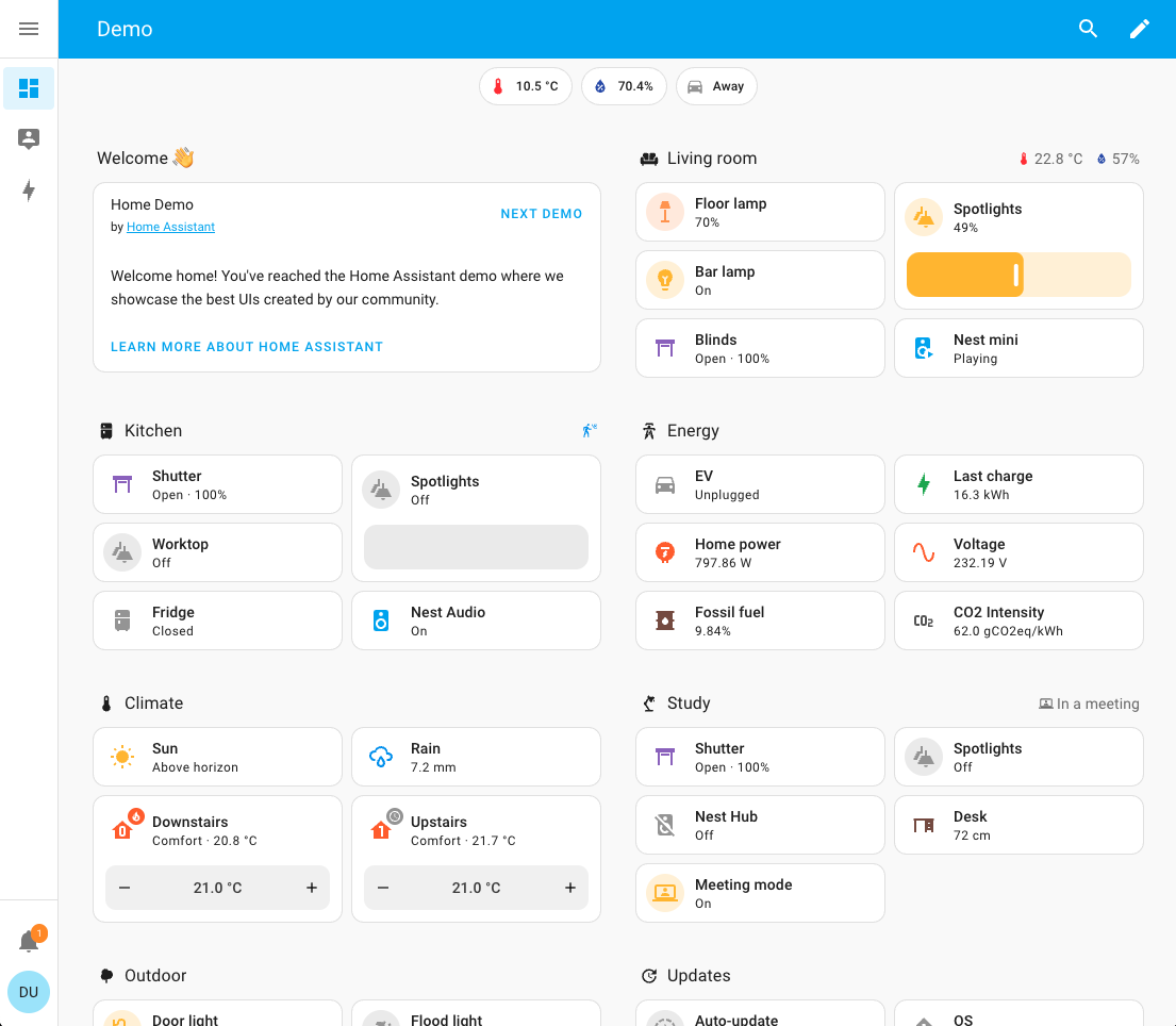 KI-Gebäudeautomatisierungs-Dashboard